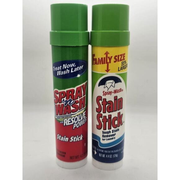 2‎ Used Vintage Spray n Wash Stain Sticks Laundry Stain Remover - Picture 1 of 6